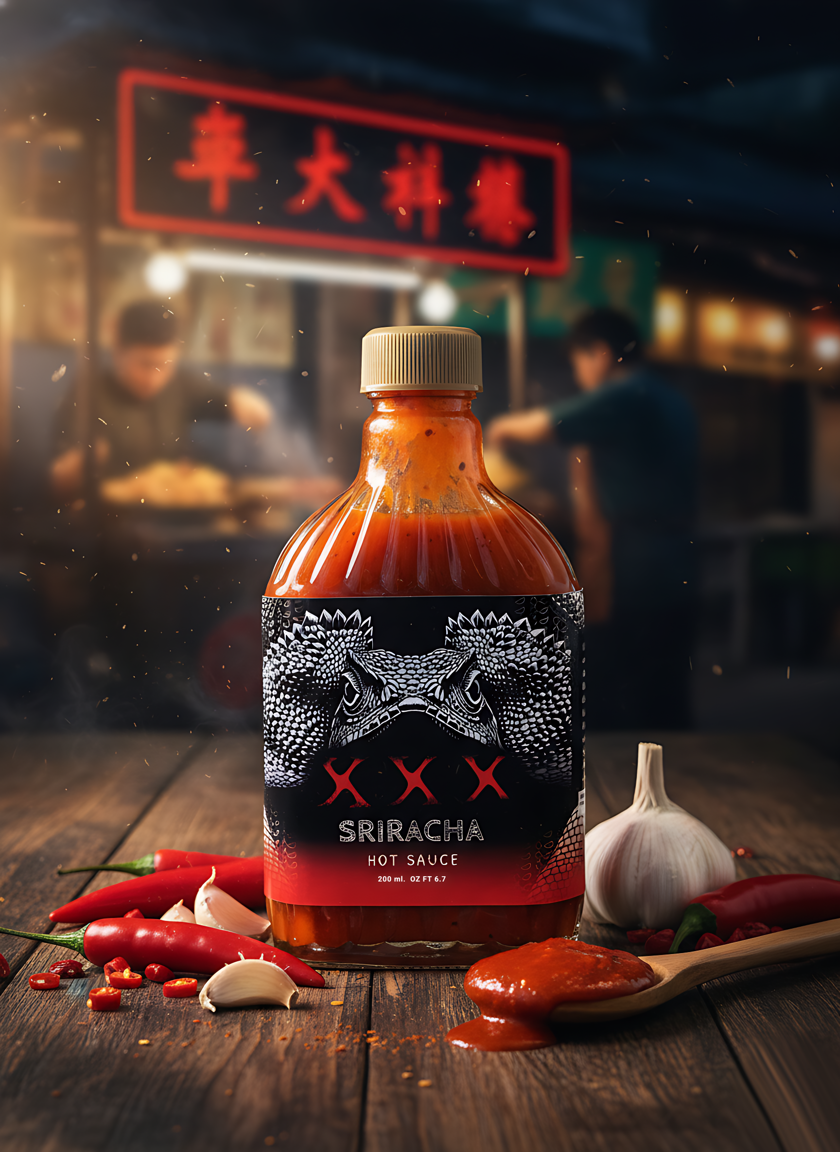 Sriracha hot sauce