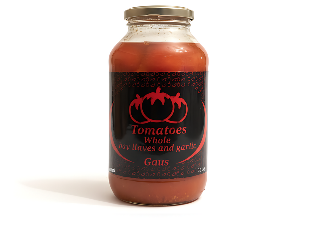 tomatoes whole bay llaves and garlic