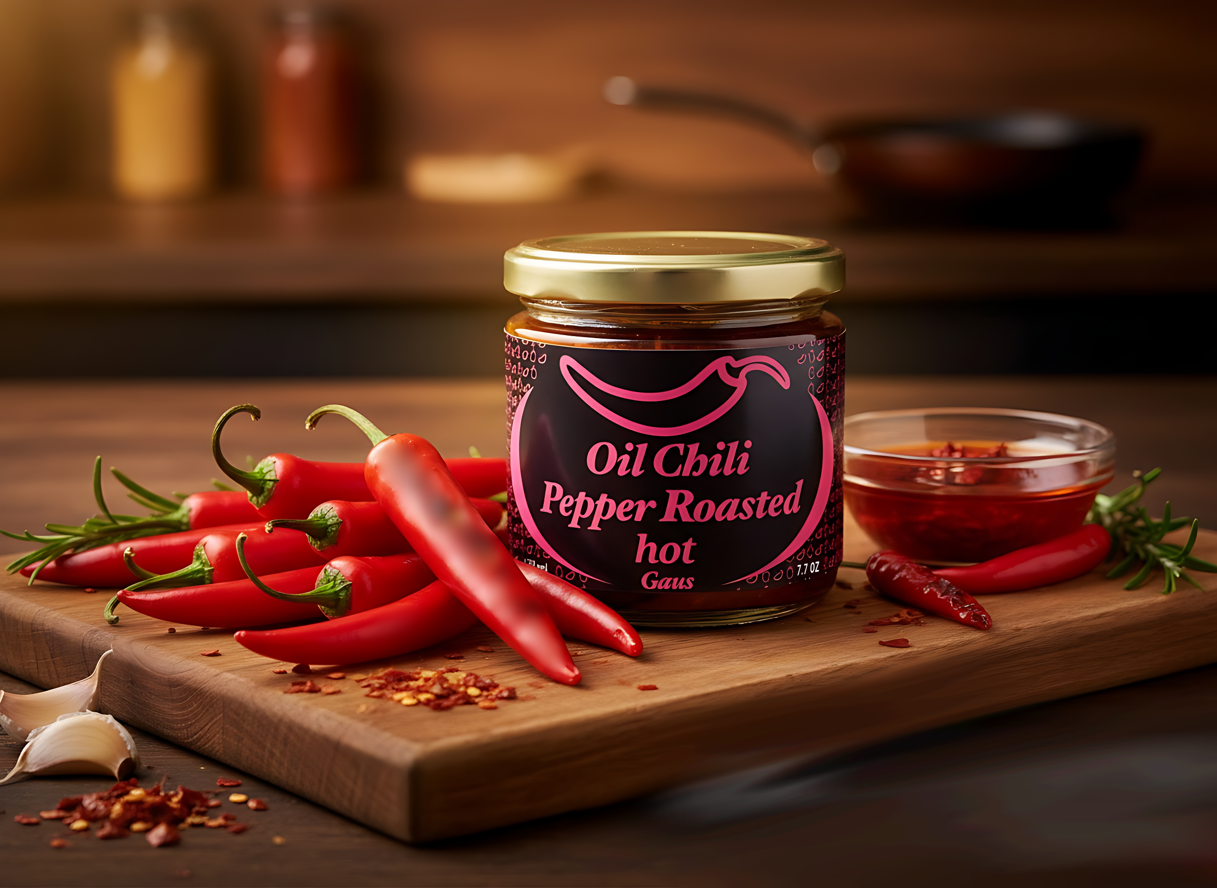 Oil Chili Pepper Roasted Hot