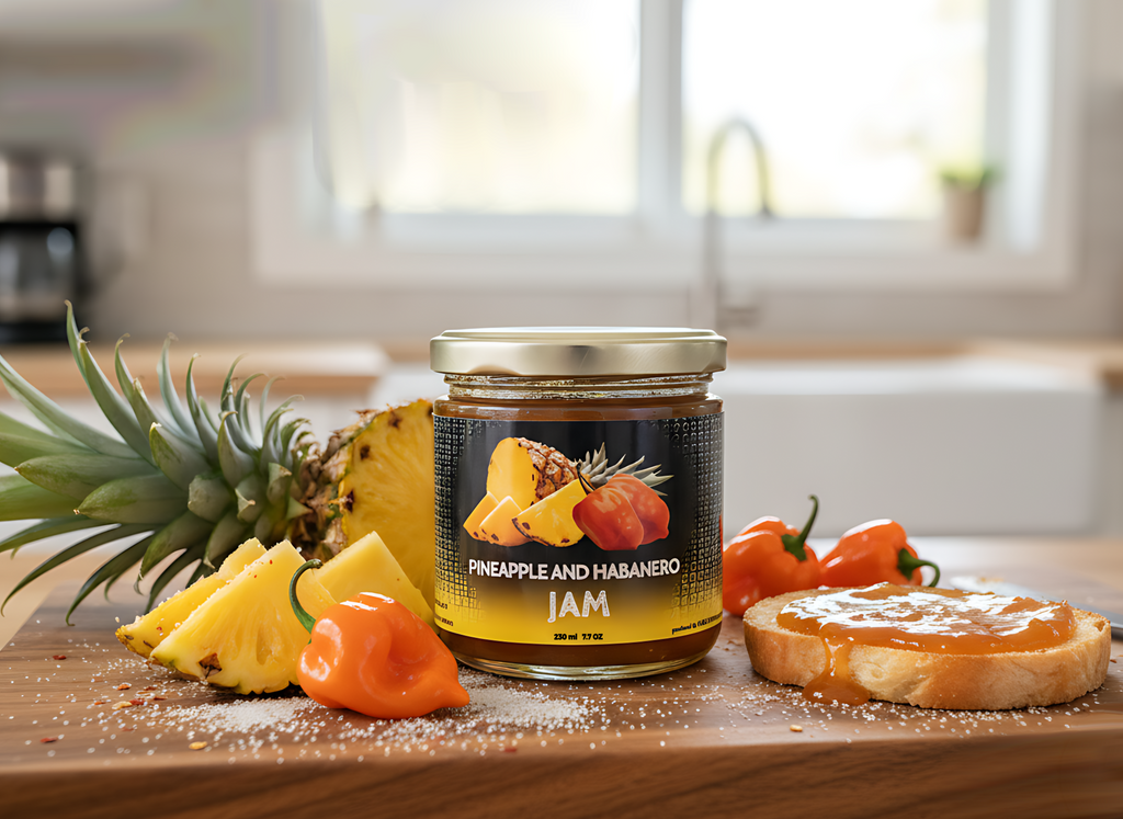pineapple and habanero jam