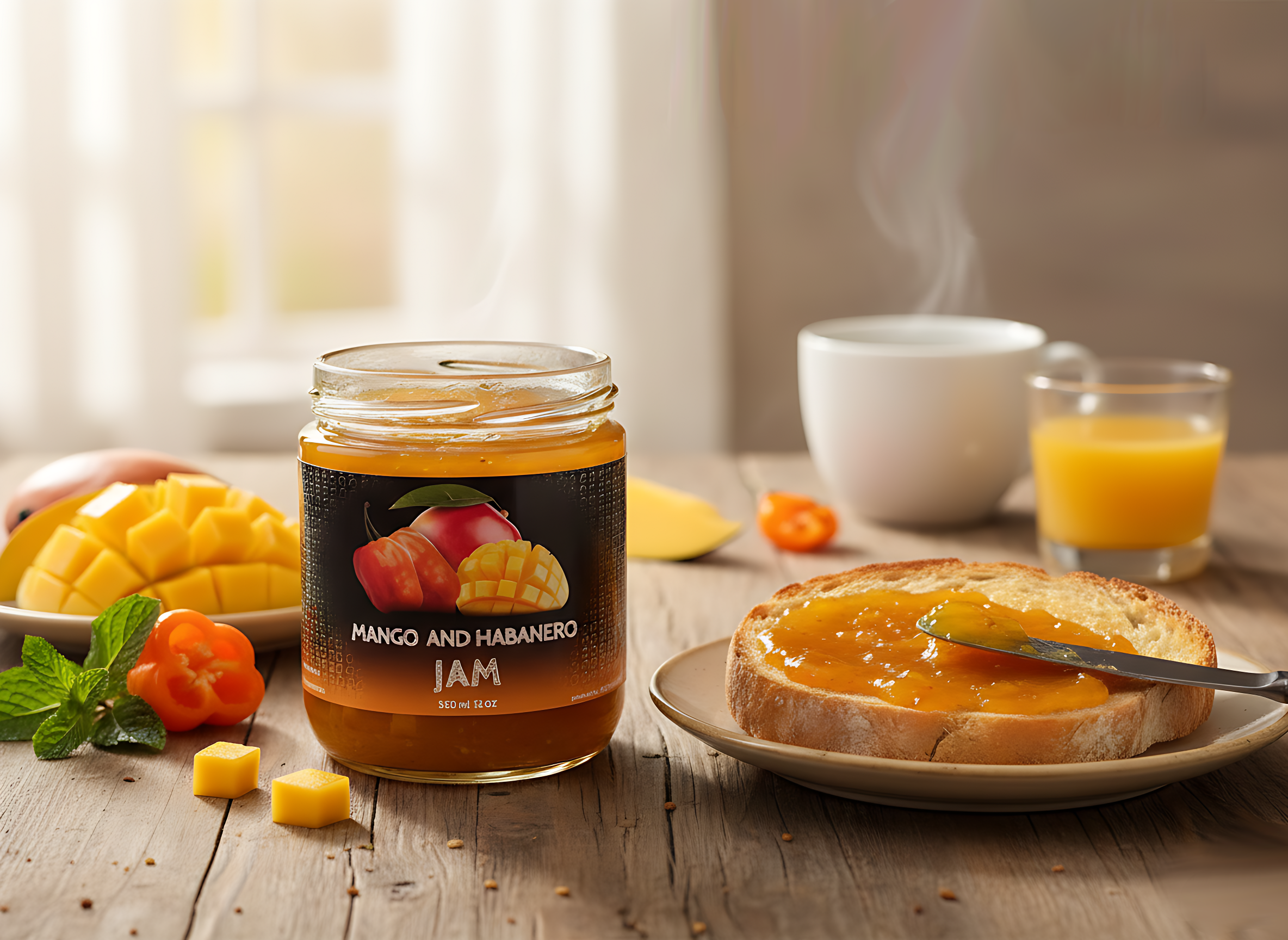 mango and habanero jam