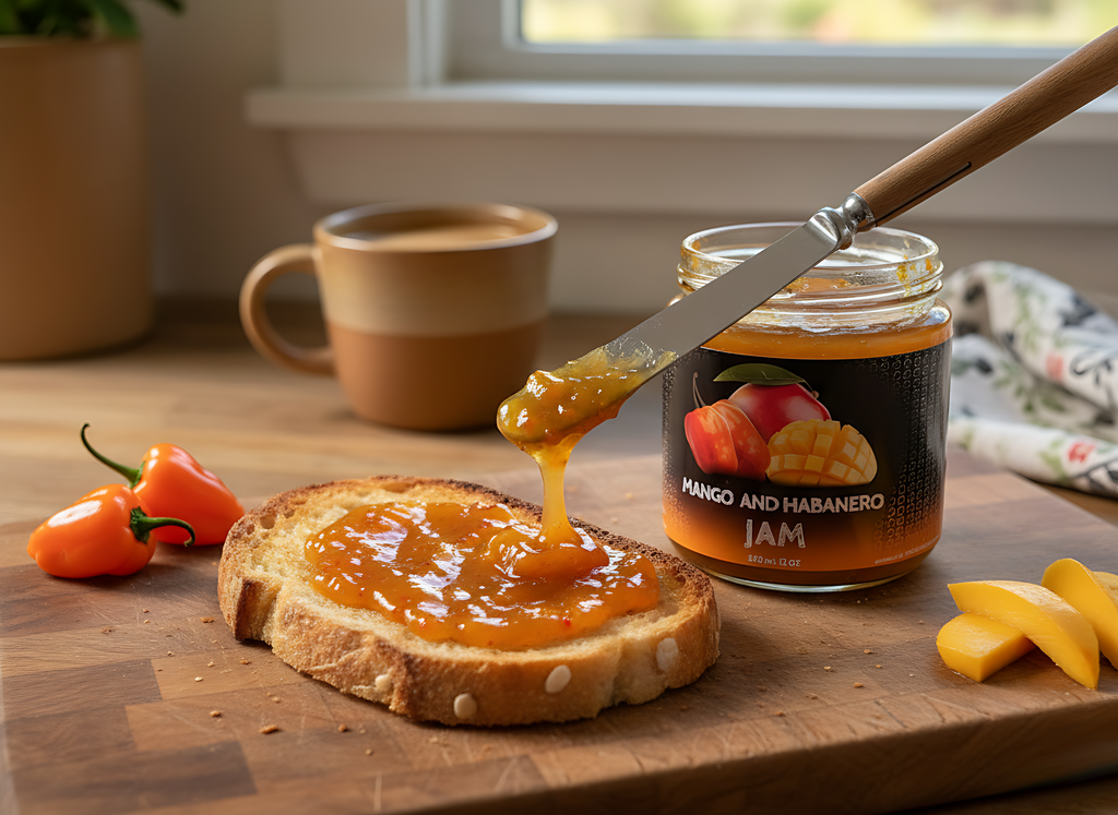 mango and habanero jam