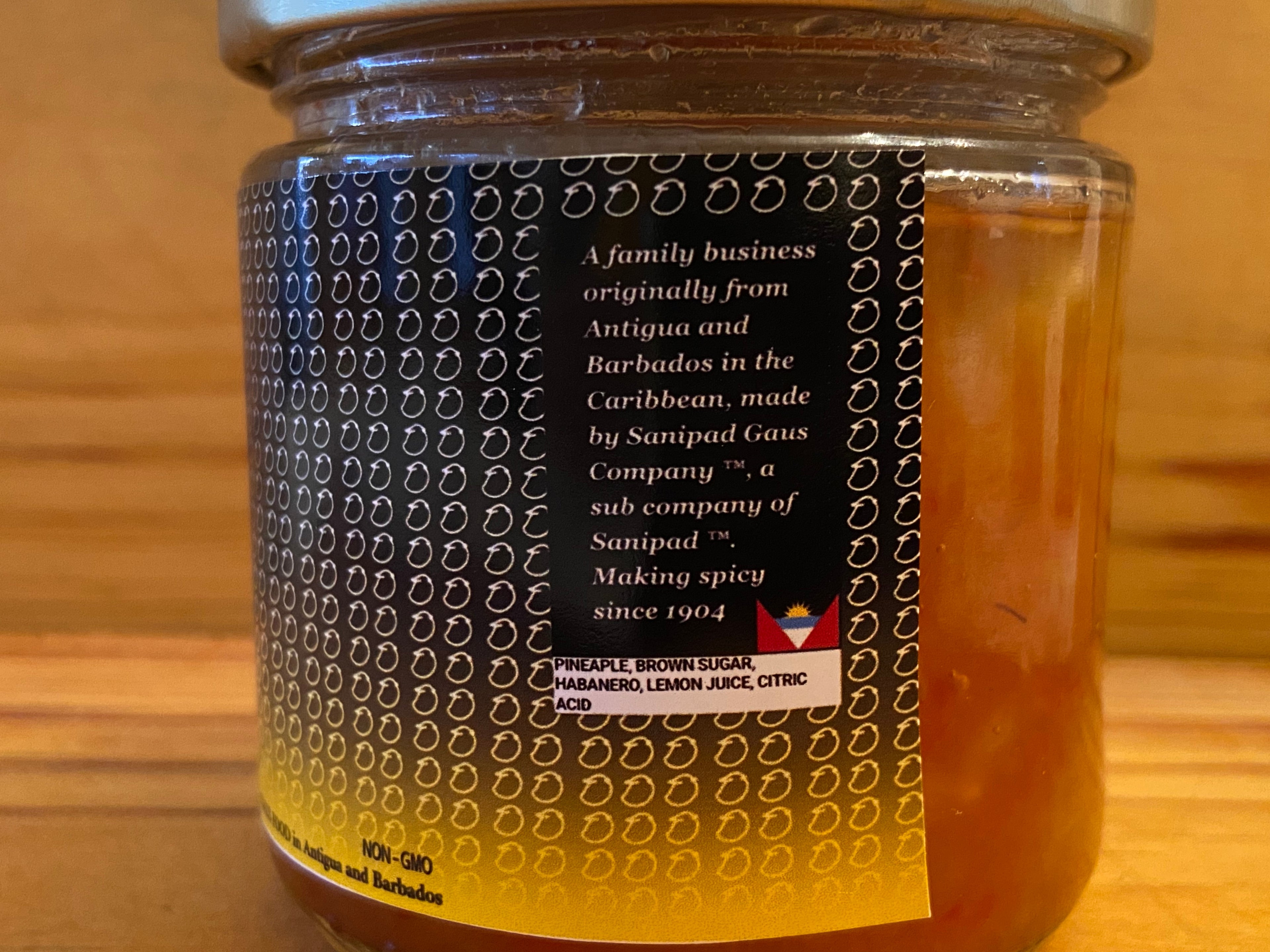 pineapple and habanero jam